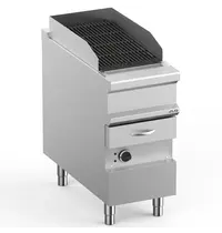 MBM Italy Stoomgrill | MAGISTRA PLUS 900 | Elektrisch | Oppervlak 370x640 (Gietijzer) | 7kW (400V) | Uitneembare Waterlade | 400x900x850(h)mm