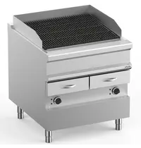 MBM Italy Stoomgrill | MAGISTRA PLUS 900 | Elektrisch | Oppervlak 740x640 (Gietijzer) | 14kW (400V) | 2 Uitneembare Waterladen | 800x900x850(h)mm