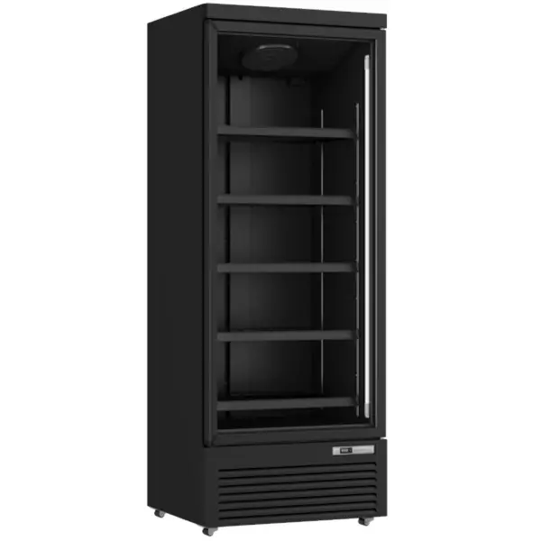 Drankenkoeling | 614L | Zwart | 0°C/+10°C | Statisch + Ventilator | Wielen (Geremd) | 750x710x2003(h)mm