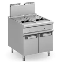 MBM Italy Friteuse | MAGISTRA PLUS 900 | Gas | 18+18L | 90°C/190°C | 36kW | Aftapkranen | Piëzo Ontsteking | 800x900x850/1180(h)mm