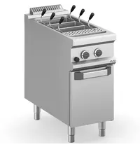 MBM Italy Pastakoker | MAGISTRA PLUS 900 | Gas | 40L | 13.3kW (230V) | Vulkraan + Aftapkraan | Piëzo Ontsteking | 400x900x850(h)mm