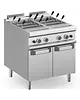 MBM Italy Pastakoker | MAGISTRA PLUS 900 | Gas | 2x 40L | 26.6kW (230V) | Vulkranen + Aftapkranen | Piëzo Ontsteking | 800x900x850(h)mm 