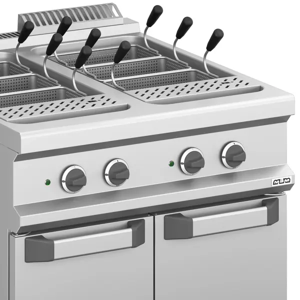 Pastakoker | MAGISTRA PLUS 900 | Elektrisch | 2x 40L | 18kW (400V) | Vulkranen + Aftapkranen | 800x900x850(h)mm