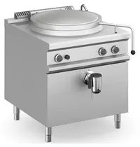 MBM Italy Kookketel | MAGISTRA PLUS 900 | Gas | 150L | Directe Verhitting | 21kW | Piëzo Ontsteking | Vulkraan (Warm/Koud) + Aftapkraan | 800x900x850(h)mm