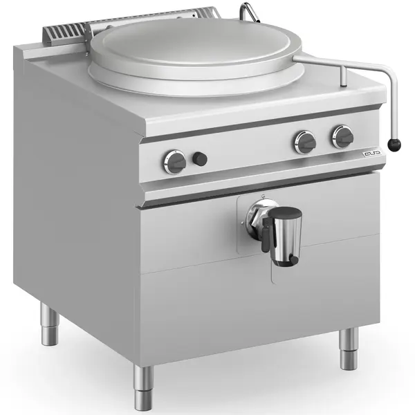 Kookketel | MAGISTRA PLUS 900 | Gas | 150L | Directe Verhitting | 21kW | Piëzo Ontsteking | Vulkraan (Warm/Koud) + Aftapkraan | 800x900x850(h)mm