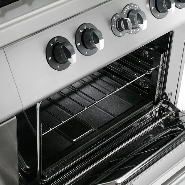 Fornuis + Oven | MAXIMA 900+ | Gas | 6 Branders (2x 10kW + 4x 6kW) + 2/1 GN Oven (8.5kW) | Waakvlam/Piëzo | Neutraal Vak | 1200x900x851/909(h)mm