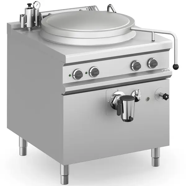 Kookketel | MAGISTRA PLUS 900 | Gas | 150L | Indirecte Verhitting | 21kW | Piëzo Ontsteking | Vulkraan (Warm/Koud) + Aftapkraan | 800x900x850(h)mm