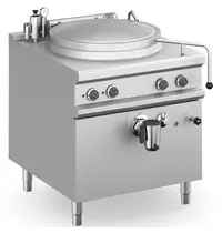 MBM Italy Kookketel | MAGISTRA PLUS 900 | Elektrisch | 100L | Indirecte Verhitting | 14.4kW (400V) | Vulkraan (Warm/Koud) + Aftapkraan | 800x900x850(h)mm