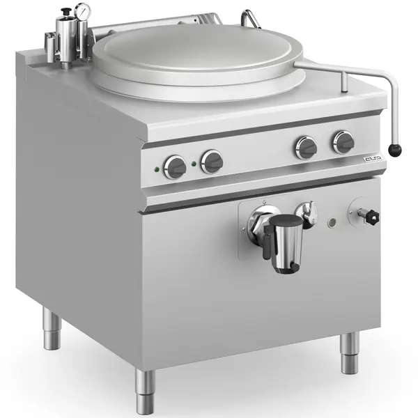 Kookketel | MAGISTRA PLUS 900 | Elektrisch | 150L | Indirecte Verhitting | 14.4kW (400V) | Vulkraan (Warm/Koud) + Aftapkraan | 800x900x850(h)mm