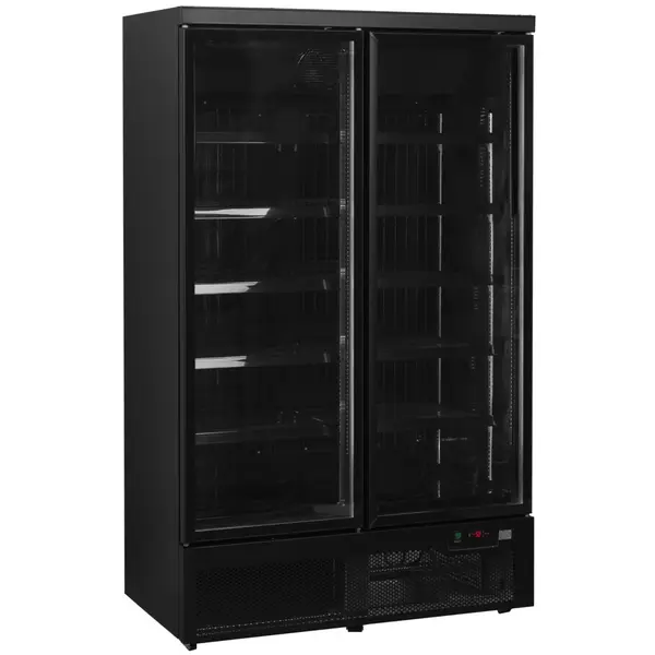 Vrieskast | ATOM MAXI | 1006L | Zwart | -18°C/-22°C | Geforceerd | Draaideuren | Wielen | 1253x760x2003(h)mm