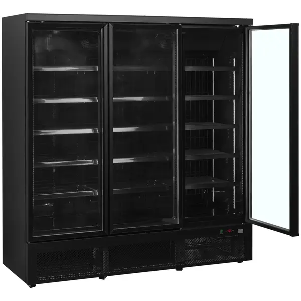 Vrieskast | ATOM MAXI | 1563L | Zwart | -18°C/-22°C | Geforceerd | Draaideuren | Wielen | 1880x760x2003(h)mm