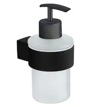 Luxus Zeepdispenser | SYDNEY | Zwart | Wandmontage | 70x95x160(h)mm