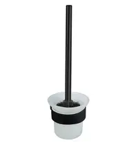 Luxus Toiletborstelhouder | SYDNEY | Zwart | Incl. Borstel | Wandmontage | 115x125x310(h)mm
