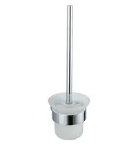 Luxus Toiletborstelhouder | SYDNEY | Chroom | Incl. Borstel | Wandmontage | 125x125x310(h)mm