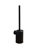 Luxus Toiletborstelhouder | SYDNEY | Zwart | Incl. Borstel | Wandmontage | 110x80x390(h)mm 