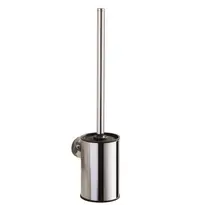 Luxus Toiletborstelhouder | SYDNEY | Chroom | Incl. Borstel | Wandmontage | 80x110x390(h)mm