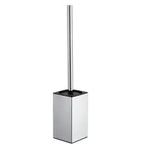 Luxus Toiletborstelhouder | SYDNEY | Chroom | Incl. Borstel | Vrijstaand | 80x80x390(h)mm 