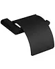 Luxus Toiletrolhouder | SYDNEY | Zwart | Klep | Wandmontage | 160x160x110(h)mm 