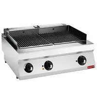 Diamond High Power Stoomgrill | MAXIMA 900+ | Elektrisch | Oppervlak 690x600 (RVS) | 11.6kW (400V) | Vulkraan + Aftapkraan | 800x900x275/348(h)mm