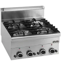 MBM Italy Fornuis | MINIMA 600 | Gas | 4 Branders (2x 2.7kW + 2x 3.15kW) | Piëzo Ontsteking | 600x600x270(h)mm