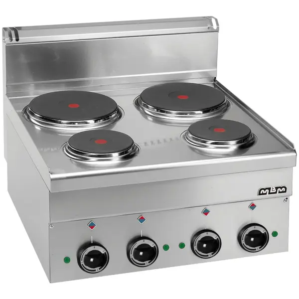 Fornuis | MINIMA 600 | Elektrisch | 4 Kookpunten (2x 1.5kW, 2x 2.6kW) | 8.2kW (400V) | 600x600x270(h)mm