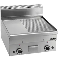 MBM Italy Bak-/Grillplaat | MINIMA 600 | Gas | Glad/Gegroefd Oppervlak 600x510 (Verchroomd) | 10.2kW | Piëzo Ontsteking | 600x600x270(h)mm