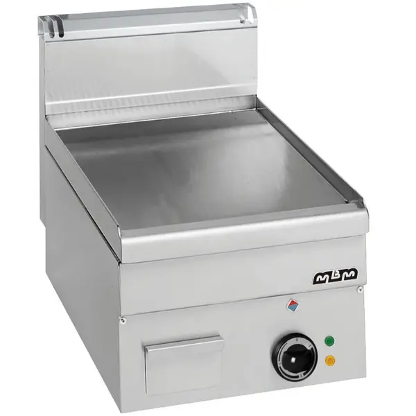 Bak-/Grillplaat | MINIMA 600 | Elektrisch | Glad Oppervlak 400x510 (Verchroomd) | 5kW (400V) | 400x600x270(h)mm