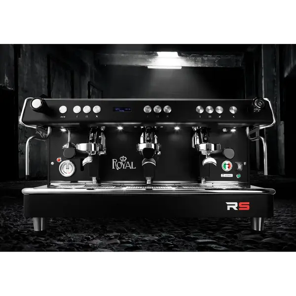 Espressomachine | VITTORIO RS | Zwart | Automatisch | 3 Groepen | Multi-Boiler 14L + 3x 0.8L | Digitaal | 400V | 952x607x521(h)mm
