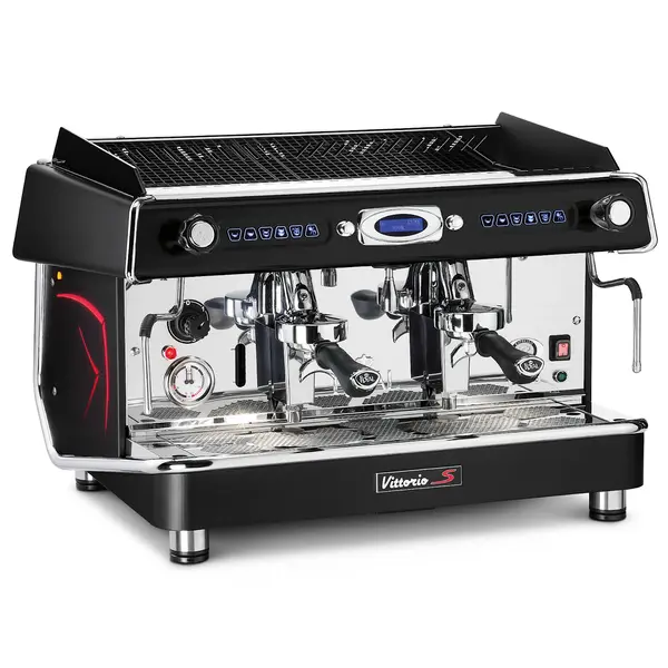 Espressomachine | VITTORIO S | Zwart | Automatisch | 2 Groepen | Boiler 8L | Digitaal | 400V | 661x607x521(h)mm