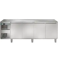 Alpeninox Koelwerkbank | CRIO TECH | 590L | 4 Deuren (1/1 GN) | -2°C/+10°C | Geforceerd | Bluetooth + App | Temperatuuralarm | Zonder Werkblad | 2249x700x850(h)mm