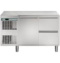Alpeninox Koelwerkbank | CRIO TECH | 290L | 1 Deur + 2 Laden (1/1 GN) | -2°C/+10°C | Geforceerd | Bluetooth + App | Temperatuuralarm | Zonder Werkblad | 1341x700x850(h)mm