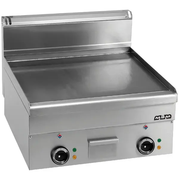 Bak-/Grillplaat | MINIMA 600 | Elektrisch | Glad Oppervlak 600x510 (RVS) | 7.5kW (400V) | 600x600x270(h)mm