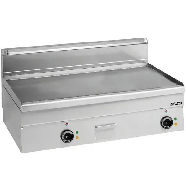 Bak-/Grillplaat | MINIMA 600 | Elektrisch | Glad Oppervlak 1000x510 (Verchroomd) | 12.5kW (400V) | 1000x600x270(h)mm