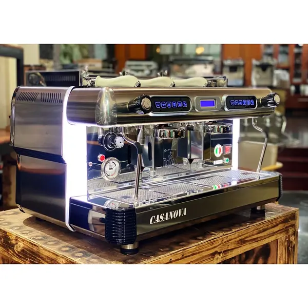 Espressomachine | CASANOVA | RVS | Automatisch | 2 Groepen | Boiler 14L | Digitaal | 400V | 795x598x488(h)mm