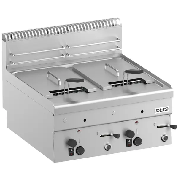 Friteuse | MINIMA 600 | Gas | 8+8L | 90°C/190°C | 14.8kW | Aftapkranen | Piëzo Ontsteking | 600x600x270(h)mm