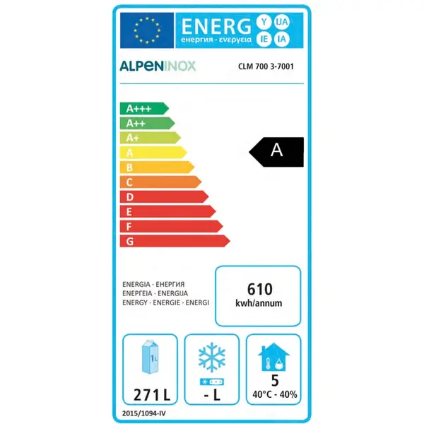 Koelwerkbank | CRIO SMART | 420L | 3 Deuren (1/1 GN) | -2°C/+10°C | Geforceerd | App | Zonder Werkblad | 1695x700x850(h)mm