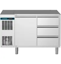 Alpeninox Koelwerkbank | CRIO SMART | 290L | 1 Deur + 3 Laden (1/1 GN)  | -2°C/+10°C | Geforceerd | App | Zonder Werkblad | 1241x700x850(h)mm