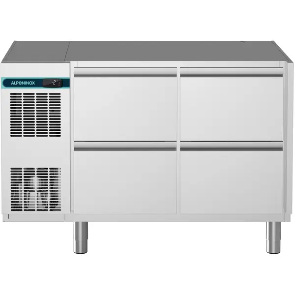 Koelwerkbank | CRIO SMART | 290L | 4 Laden (1/1 GN)  | -2°C/+10°C | Geforceerd | App | Zonder Werkblad | 1241x700x850(h)mm