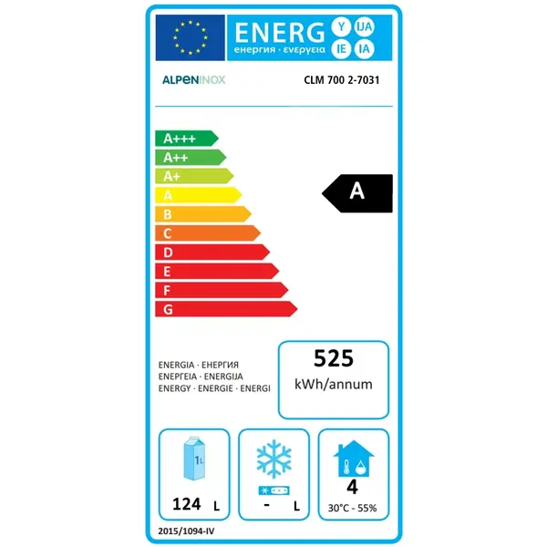 Koelwerkbank | CRIO SMART | 290L | 4 Laden (1/1 GN)  | -2°C/+10°C | Geforceerd | App | Zonder Werkblad | 1241x700x850(h)mm