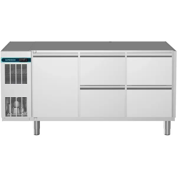 Koelwerkbank | CRIO SMART | 440L | 1 Deur + 4 Laden (1/1 GN) | -2°C/+10°C | Geforceerd | App | Zonder Werkblad | 1695x700x850(h)mm