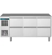 Alpeninox Koelwerkbank | CRIO SMART | 440L | 6 Laden (1/1 GN) | -2°C/+10°C | Geforceerd | App | Zonder Werkblad | 1695x700x850(h)mm