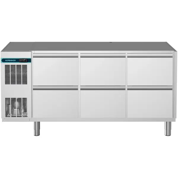 Koelwerkbank | CRIO SMART | 440L | 6 Laden (1/1 GN) | -2°C/+10°C | Geforceerd | App | Zonder Werkblad | 1695x700x850(h)mm