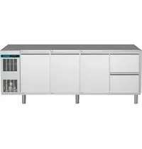 Alpeninox Koelwerkbank | CRIO SMART | 590L | 3 Deuren + 2 Laden (1/1 GN) | -2°C/+10°C | Geforceerd | App | Zonder Werkblad | 2149x700x850(h)mm