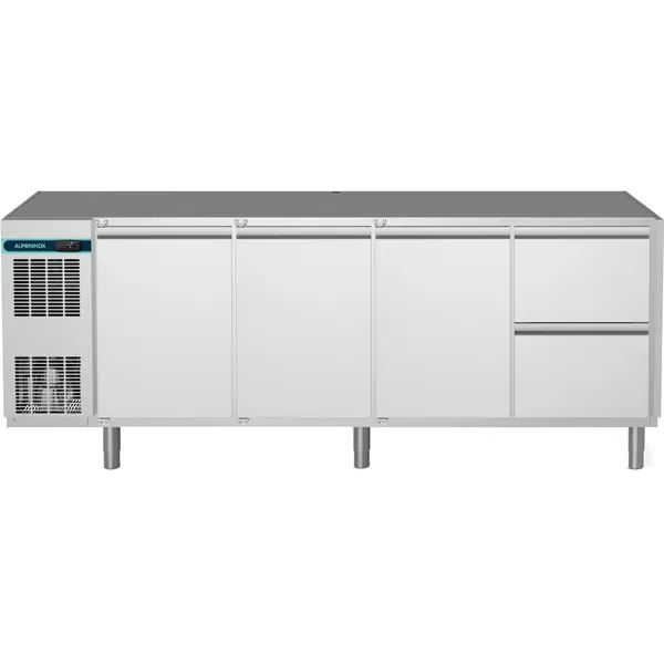 Koelwerkbank | CRIO SMART | 590L | 3 Deuren + 2 Laden (1/1 GN) | -2°C/+10°C | Geforceerd | App | Zonder Werkblad | 2149x700x850(h)mm