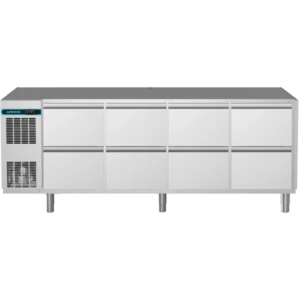 Koelwerkbank | CRIO SMART | 590L | 8 Laden (1/1 GN) | -2°C/+10°C | Geforceerd | App | Zonder Werkblad | 2149x700x850(h)mm