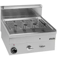 MBM Italy Pastakoker | MINIMA 600 | Elektrisch | 25L | 9kW (400V) | Vulkraan + Aftapkraan | 600x600x270(h)mm