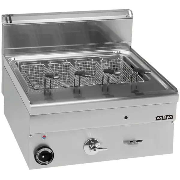 Pastakoker | MINIMA 600 | Elektrisch | 25L | 9kW (400V) | Vulkraan + Aftapkraan | 600x600x270(h)mm