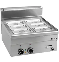 MBM Italy Bain-Marie | MINIMA 600 | Elektrisch | 3.06kW (230V) | Aftapkraan | 600x600x270(h)mm