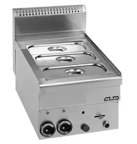 MBM Italy Bain-Marie | MINIMA 600 | Gas | 2.15kW | Aftapkraan | Piëzo Ontsteking | 400x600x270(h)mm