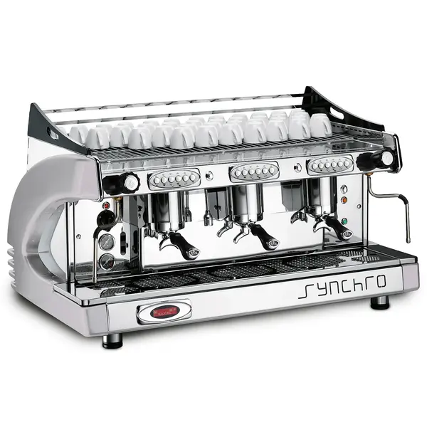 Espressomachine | SYNCHRO | RVS/Aluminium | Automatisch | 2 Groepen | Boiler 8L | Digitaal | 400V | 680x593x557(h)mm
